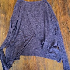 AE open back purple sweater size Xs